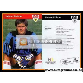 Autogramm Fussball | VfB Stuttgart | 1980er Retro | Helmut ROLEDER (Portrait Color)