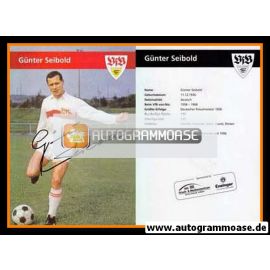 Autogramm Fussball | VfB Stuttgart | 1960er Retro | Günter SEIBOLD (Portrait Color)
