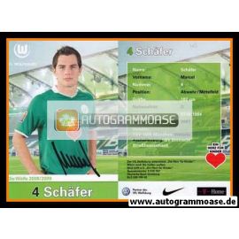 Marcel Schäfer Autogrammkarte VFL Wolfsburg 2007-08 Original Signiert+A 149335 