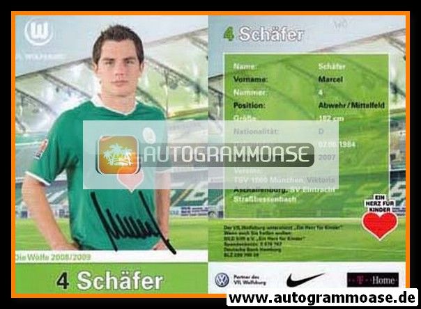 Autogramm Fussball | VfL Wolfsburg | 2008 | Marcel SCHÄFER