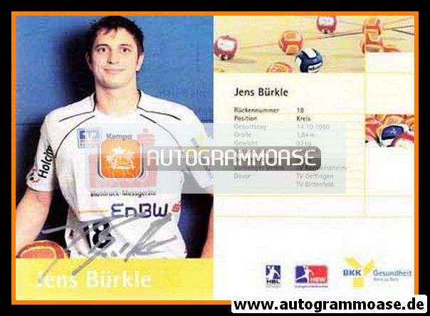 Autogramm Handball | HBW Balingen-Weilstetten | 2007 | Jens BÜRKLE