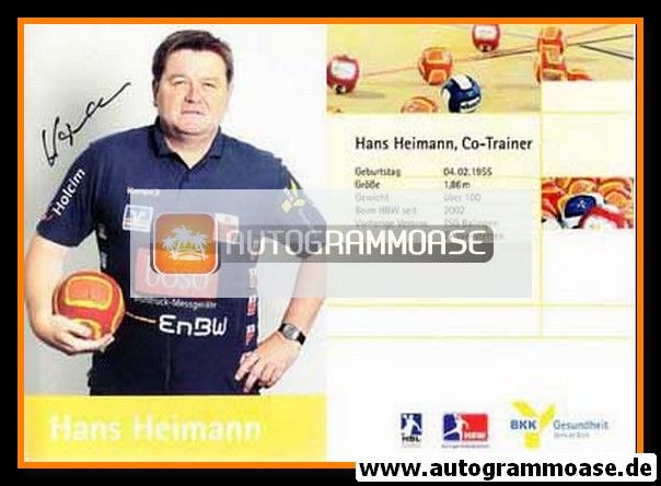 Autogramm Handball | HBW Balingen-Weilstetten | 2007 | Hans HEIMANN