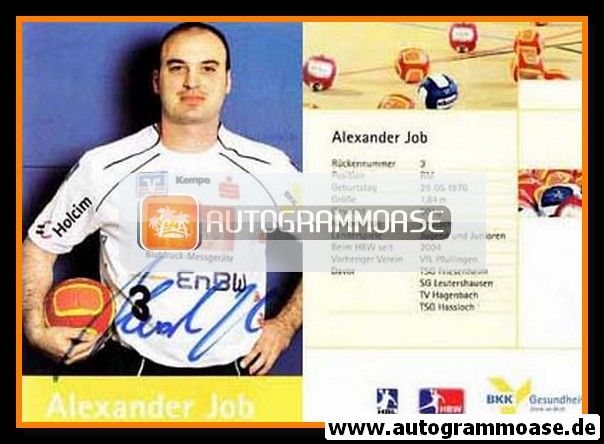Autogramm Handball | HBW Balingen-Weilstetten | 2007 | Alexander JOB