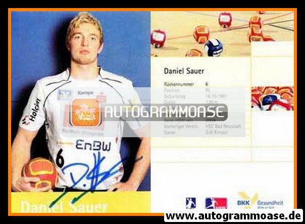 Autogramm Handball | HBW Balingen-Weilstetten | 2007 | Daniel SAUER