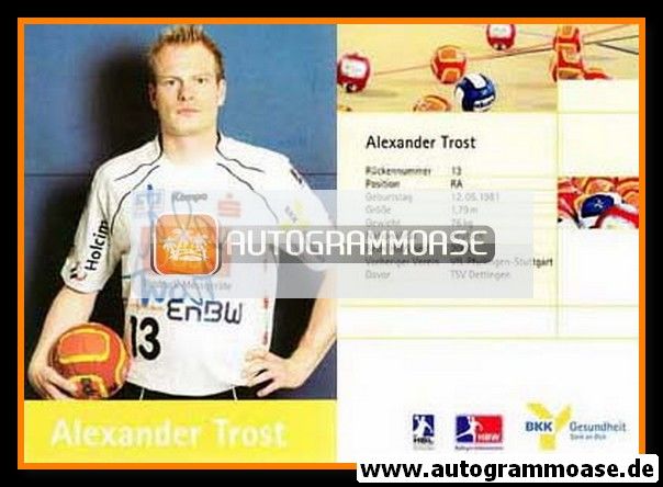 Autogramm Handball | HBW Balingen-Weilstetten | 2007 | Alexander TROST