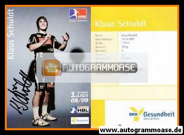 Autogramm Handball | HBW Balingen-Weilstetten | 2008 | Klaus SCHULDT