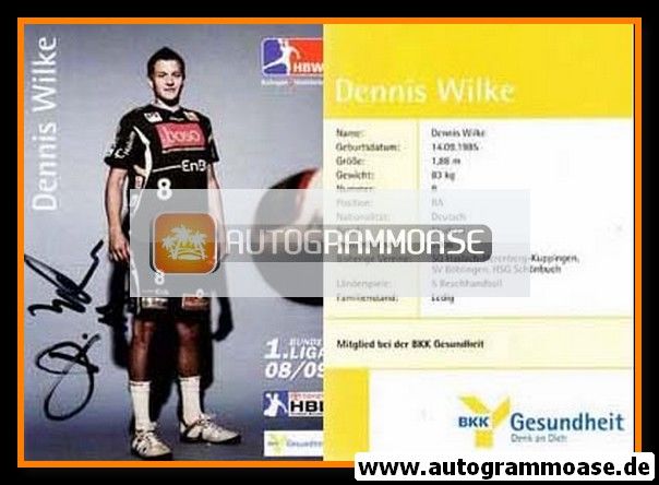 Autogramm Handball | HBW Balingen-Weilstetten | 2008 | Dennis WILKE