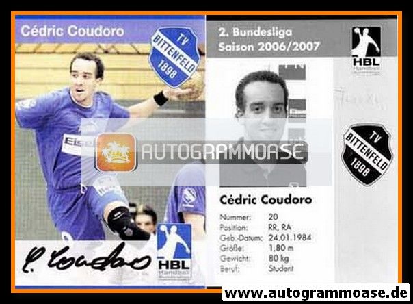 Autogramm Handball | TV Bittenfeld 1898 | 2006 | Cedric COUDORO