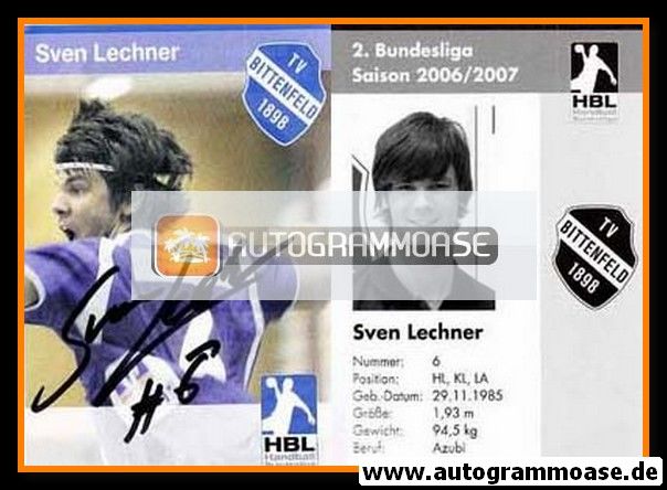 Autogramm Handball | TV Bittenfeld 1898 | 2006 | Sven LECHNER