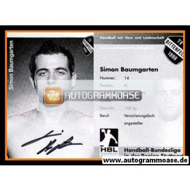 Autogramm Handball | TV Bittenfeld 1898 | 2007 | Simon BAUMGARTEN