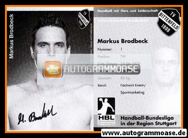 Autogramm Handball | TV Bittenfeld 1898 | 2007 | Markus BRODBECK