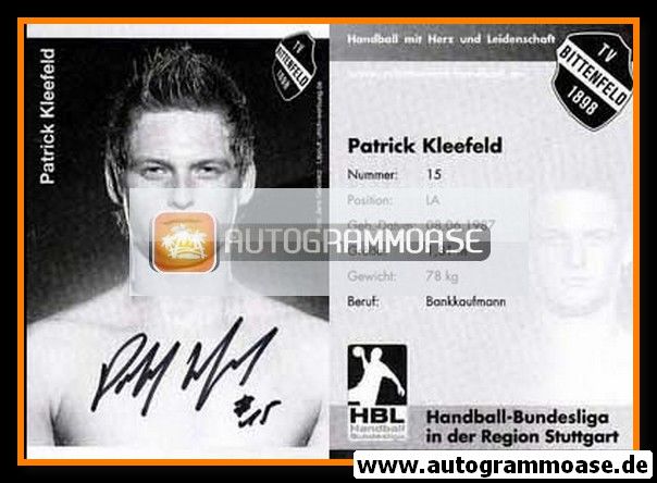Autogramm Handball | TV Bittenfeld 1898 | 2007 | Patrick KLEEFELD