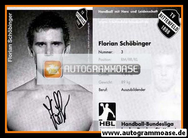 Autogramm Handball | TV Bittenfeld 1898 | 2007 | Florian SCHÖBINGER