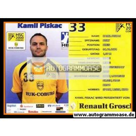 Autogramm Handball | HSC 2000 Coburg | 2007 | Kamil PISKAC
