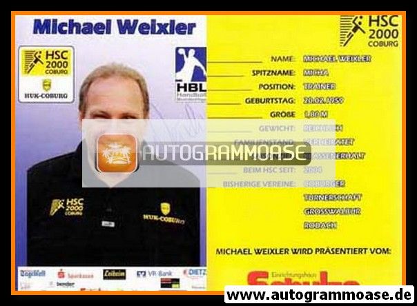 Autogramm Handball | HSC 2000 Coburg | 2007 | Michael WEIXLER