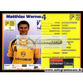 Autogramm Handball | HSC 2000 Coburg | 2007 | Matthias WERNER