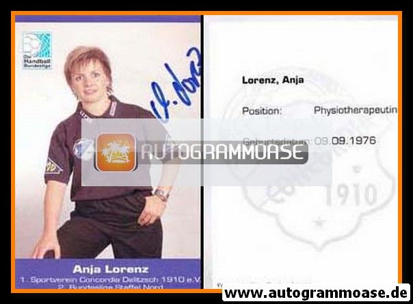 Autogramm Handball | 1. SV Concordia Delitzsch | 2005 | Anja LORENZ