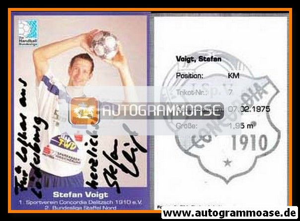 Autogramm Handball | 1. SV Concordia Delitzsch | 2005 | Stefan VOIGT