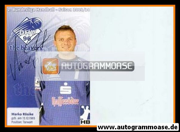 Autogramm Handball | Dessau-Rosslauer HV | 2005 | Marko RÖSIKE
