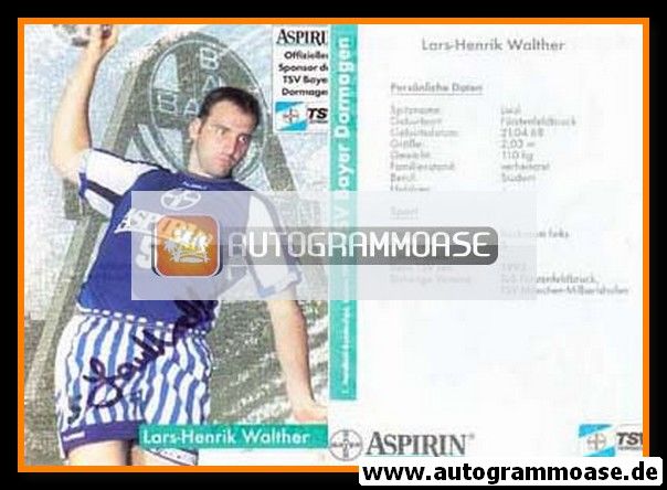 Autogramm Handball | TSV Bayer Dormagen | 2000er Aspirin | Lars-Henrik WALTHER