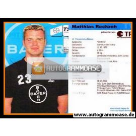 Autogramm Handball | TSV Bayer Dormagen | 2003 | Matthias RECKZEH