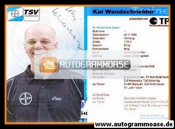 Autogramm Handball | TSV Bayer Dormagen | 2005 | Kai WANDSCHNEIDER
