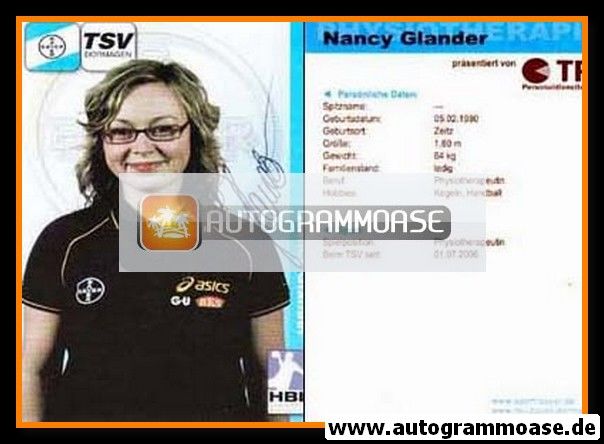 Autogramm Handball | TSV Bayer Dormagen | 2006 | Nancy GLANDER