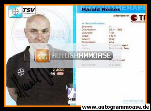 Autogramm Handball | TSV Bayer Dormagen | 2006 | Harald NEISES