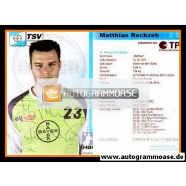 Autogramm Handball | TSV Bayer Dormagen | 2006 | Matthias RECKZEH