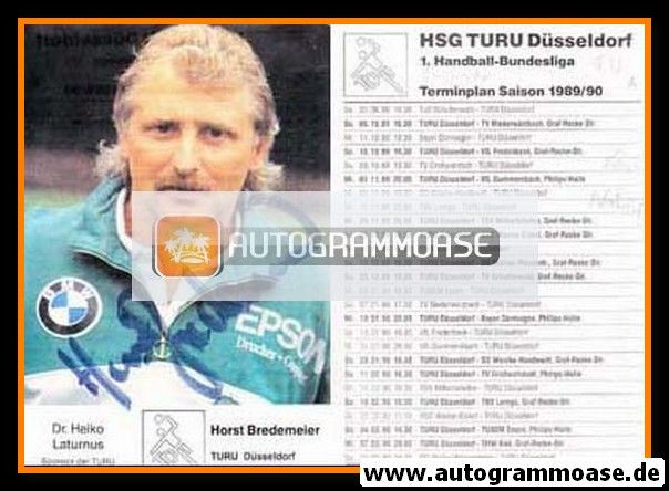 Autogramm Handball | HSG TURU Düsseldorf | 1989 | Horst BREDEMEIER