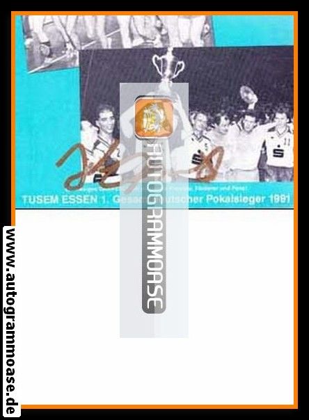 Autogramm Handball | TUSEM Essen | 1991 Pokalsieger + AG Fraatz