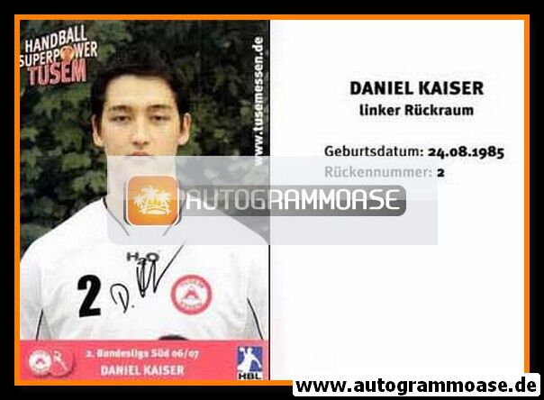 Autogramm Handball | TUSEM Essen | 2006 | Daniel KAISER