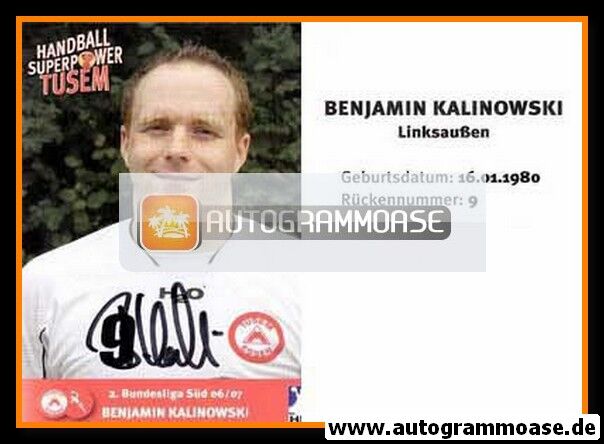 Autogramm Handball | TUSEM Essen | 2006 | Benjamin KALINOWSLI