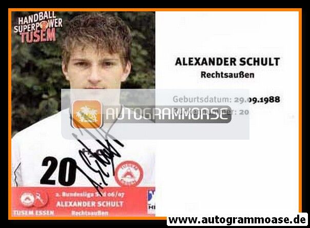 Autogramm Handball | TUSEM Essen | 2006 | Alexander SCHULT