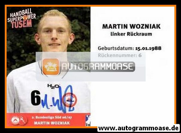 Autogramm Handball | TUSEM Essen | 2006 | Martin WOZNIAK
