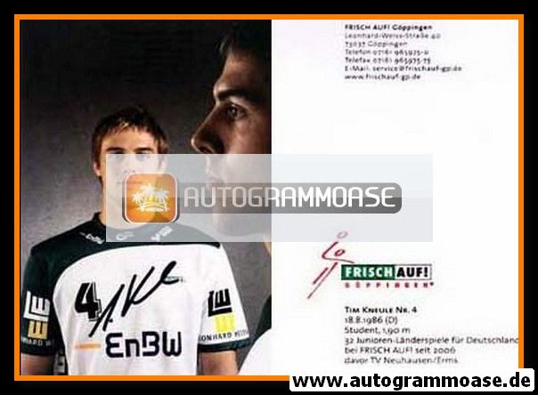 Autogramm Handball | Frisch Auf! Göppingen | 2008 | Tim KNEULE