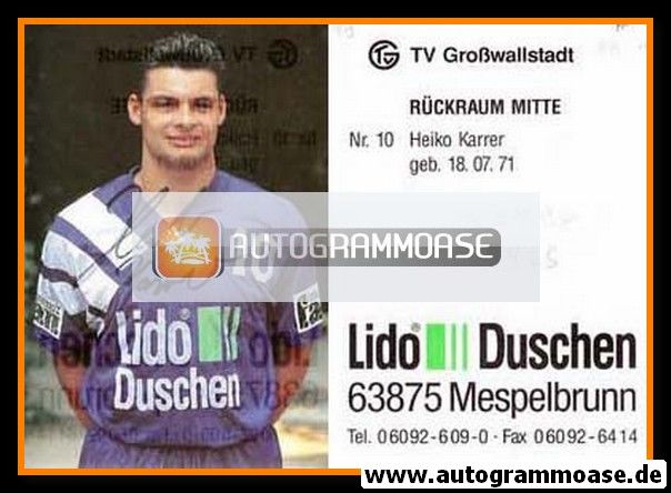 Autogramm Handball | TV Grosswallstadt | 1993 | Heiko KARRER