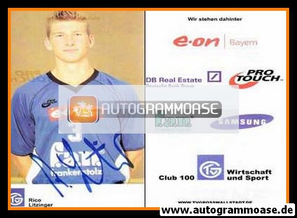 Autogramm Handball | TV Grosswallstadt | 2003 | Rico LITZINGER