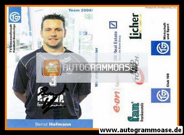 Autogramm Handball | TV Grosswallstadt | 2004 | Bernd HOFMANN