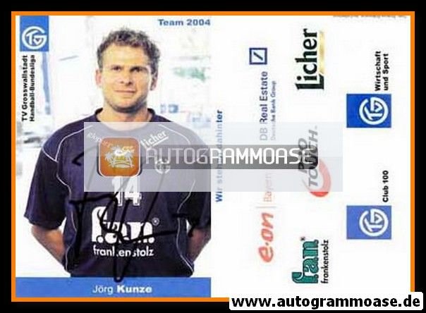 Autogramm Handball | TV Grosswallstadt | 2004 | Jörg KUNZE