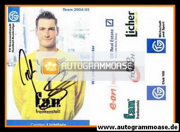 Autogramm Handball | TV Grosswallstadt | 2004 | Carsten LICHTLEIN