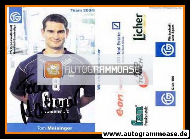 Autogramm Handball | TV Grosswallstadt | 2004 | Tom MEISINGER