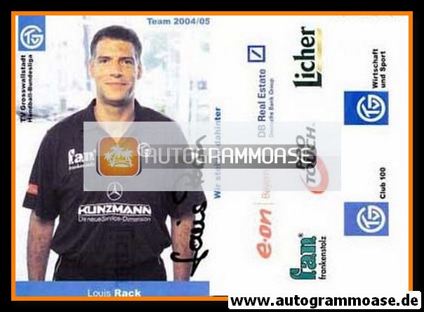 Autogramm Handball | TV Grosswallstadt | 2004 | Louis RACK