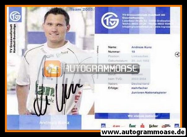 Autogramm Handball | TV Grosswallstadt | 2005 | Andreas KUNZ