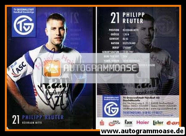 Autogramm Handball | TV Grosswallstadt | 2010 | Philipp REUTER