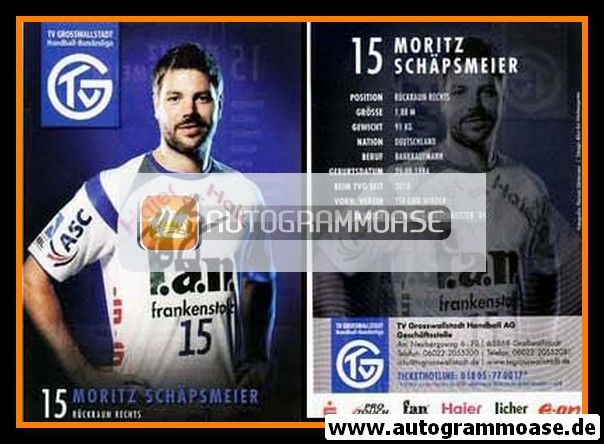 Autogramm Handball | TV Grosswallstadt | 2010 | Moritz SCHÄPSMEIER