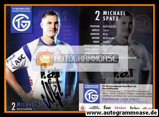 Autogramm Handball | TV Grosswallstadt | 2010 | Michael SPATZ