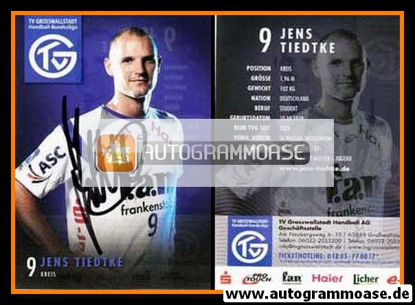 Autogramm Handball | TV Grosswallstadt | 2010 | Jens TIEDTKE
