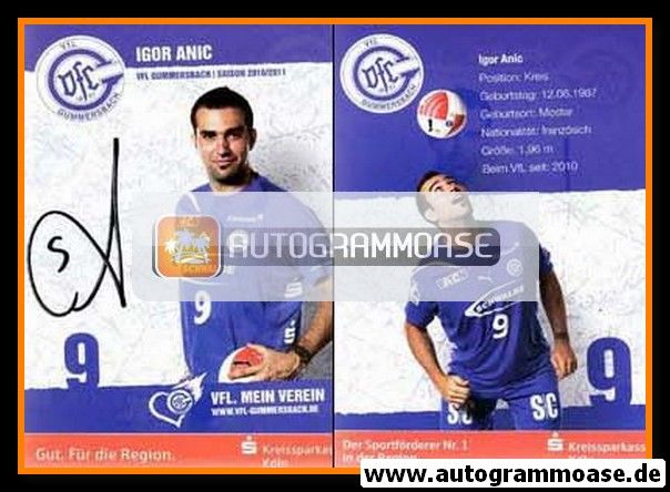 Autogramm Handball | VfL Gummersbach | 2010 | Igor ANIC