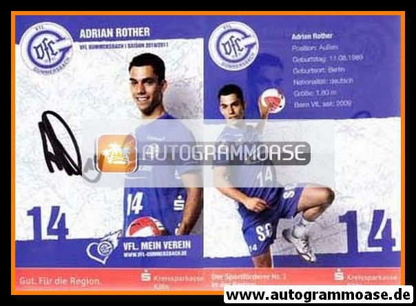 Autogramm Handball | VfL Gummersbach | 2010 | Adrian ROTHER